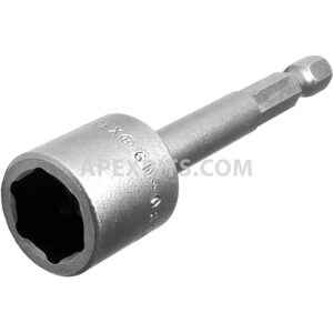6N-0816-3 Apex 1/4'' 6-Point Power Drive Nutsetter, SAE, Non-Magnetic, 1/2'' Hex