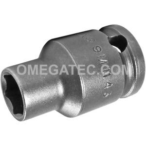9MM43 Apex 9mm 6-Point Metric Thin Wall Standard Impact Socket, 3/8'' Square Drive