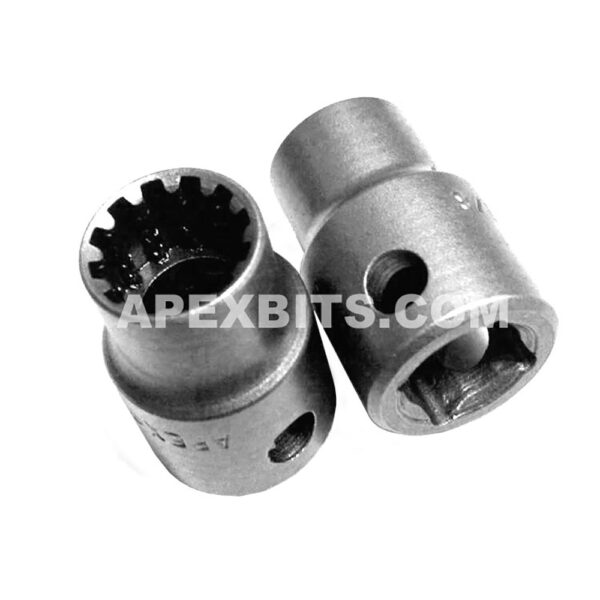 CMS-3412 Apex #12 Standard Spline Impact Socket, 3/8'' Square Drive
