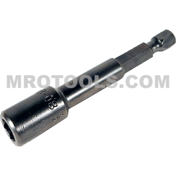 DB-08 Apex 1/4'' 6-Point Power Drive Nutsetter, SAE, For Sheet Metal Screws, Non-Magnetic, 1/4'' Hex