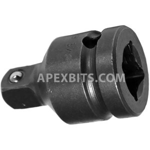 EX-375-B Apex Straight Adapter, 1/2'' Square Drive, Ball Lock