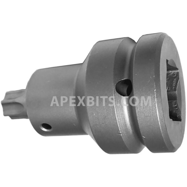 EX-751-B Apex Straight Adapter, 1/2'' Square Drive, Ball Lock