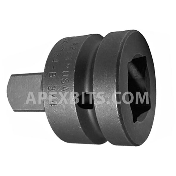 EX-754-B Apex Straight Adapter, 1'' Square Drive, Ball Lock