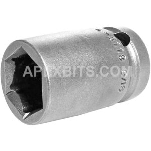 FL-5118 Apex 9/16'' 6-Point Fast Lead Standard Impact Socket, 1/2'' Square Drive