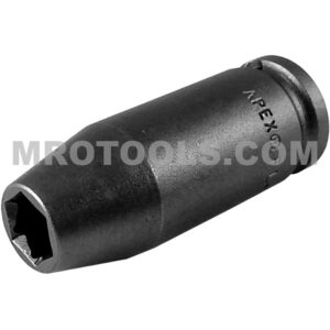 FL-8MM23 Apex 8mm 6-Point Fast Lead Metric Long Impact Socket, 3/8'' Square Drive