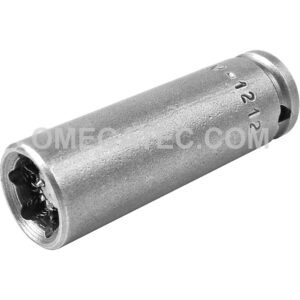 M-1212 Apex 3/8'' 6-Point Magnetic Long Impact Socket, 1/4'' Square Drive