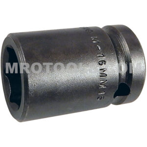 M-16MM15 Apex 16mm 6-Point Magnetic Metric Standard Impact Socket, 1/2'' Square Drive