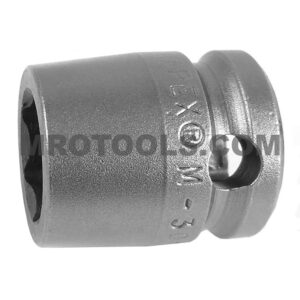 M-3014 Apex 7/16'' 6-Point Magnetic Short Impact Socket, 3/8'' Square Drive