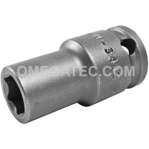 M-3412 Apex 3/8'' 6-Point Magnetic Thin Wall Standard Impact Socket, 3/8'' Square Drive
