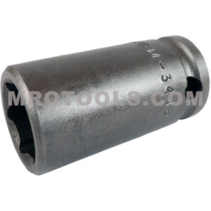M-3416 Apex 1/2'' 6-Point Magnetic Thin Wall Standard Impact Socket, 3/8'' Square Drive