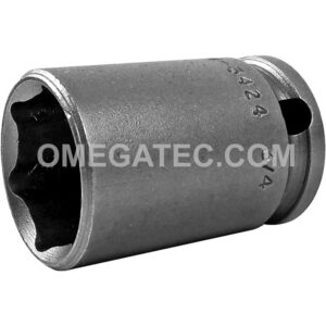 M-3424 Apex 3/4'' 6-Point Magnetic Thin Wall Standard Impact Socket, 3/8'' Square Drive