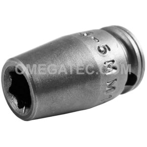 M-5.5MM11 Apex 5.5mm 6-Point Magnetic Metric Standard Impact Socket, 1/4'' Square Drive