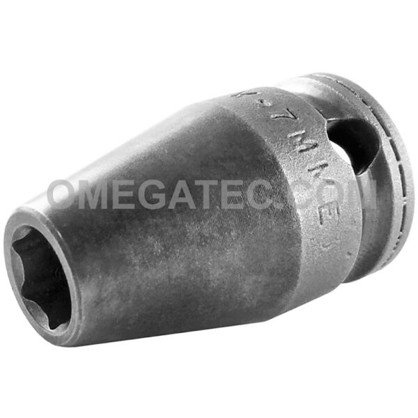 M-7MME3 Apex 7mm 6-Point Magnetic Metric Standard Impact Socket, For Sheet Metal Screw, Predrilled Holes, 3/8'' Square Drive