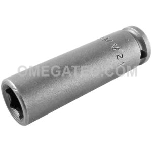 M-8MM21 Apex 8mm 6-Point Magnetic Metric Long Impact Socket, 1/4'' Square Drive