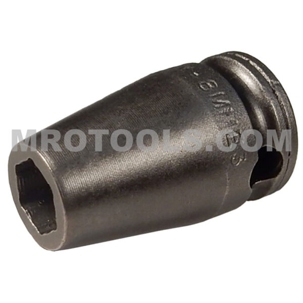 M-8MME3 Apex 8mm 6-Point Magnetic Metric Standard Impact Socket, For Sheet Metal Screw, Predrilled Holes, 3/8'' Square Drive