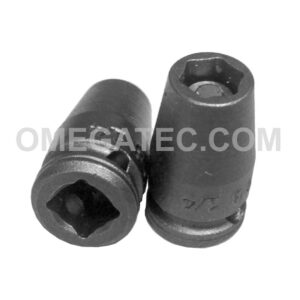 M1E08 Apex 1/4'' 6-Point Magnetic Standard Impact Socket, For Sheet Metal Screw, Predrilled Holes, 1/4'' Square Drive