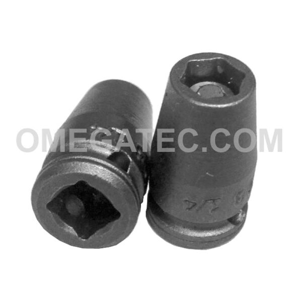 M1E08 Apex 1/4'' 6-Point Magnetic Standard Impact Socket, For Sheet Metal Screw, Predrilled Holes, 1/4'' Square Drive