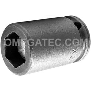 M1E12 Apex 3/8'' 6-Point Magnetic Standard Impact Socket, For Sheet Metal Screw, Predrilled Holes, 1/4'' Square Drive