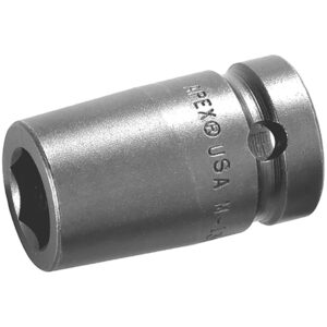 M1E14 Apex 7/16'' 6-Point Magnetic Standard Impact Socket, For Sheet Metal Screw, Predrilled Holes, 1/4'' Square Drive