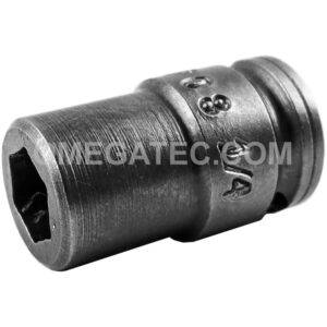 M1P08 Apex 1/4'' 6-Point Magnetic Standard Impact Socket, For Sheet Metal Screw, Self-Drilling And Tapping Screws, 1/4'' Square Drive