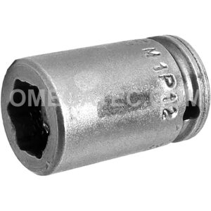 M1P12 Apex 3/8'' 6-Point Magnetic Standard Impact Socket, For Sheet Metal Screw, Self-Drilling And Tapping Screws, 1/4'' Square Drive