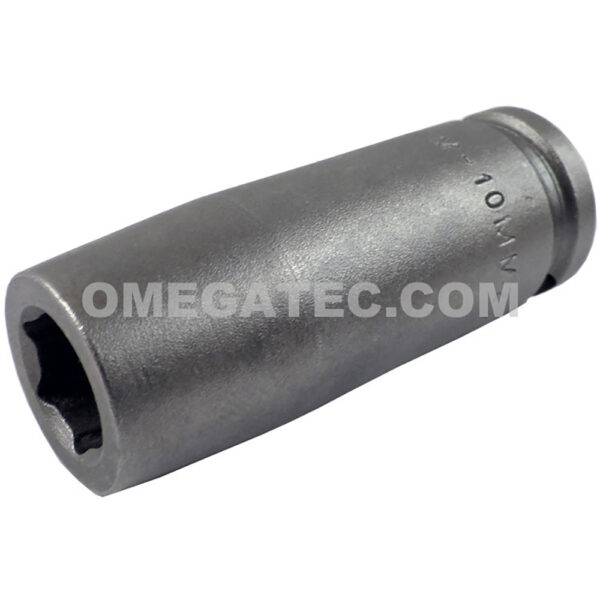 M-10MM23 Apex 10mm 6-Point Magnetic Metric Long Impact Socket, 3/8'' Square Drive