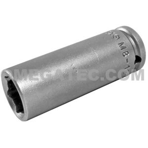 MB-1214 Apex 7/16'' 6-Point Magnetic Bolt Clearance Long Impact Socket, 1/4'' Square Drive