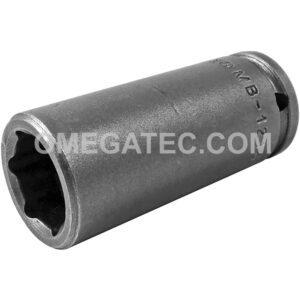 MB-1216 Apex 1/2'' 6-Point Magnetic Bolt Clearance Long Impact Socket, 1/4'' Square Drive