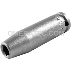 MB-5.5MM21 Apex 5.5mm 6-Point Magnetic Bolt Clearance Metric Long Impact Socket, 1/4'' Square Drive