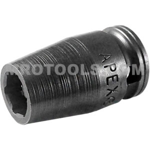 MX-1108 Apex 1/4'' 6-Point X-Hard Magnetic Standard Impact Socket, 1/4'' Square Drive