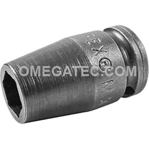 MX-1108-E Apex 1/4'' 6-Point X-Hard Magnetic Standard Impact Socket, 1/4'' Square Drive