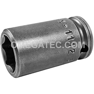 MX-1112 Apex 3/8'' 6-Point X-Hard Magnetic Standard Impact Socket, 1/4'' Square Drive