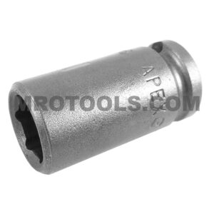 MZA-110 Apex 1/4'' Straight Grease Fitting Square Drive Socket, Magnetic