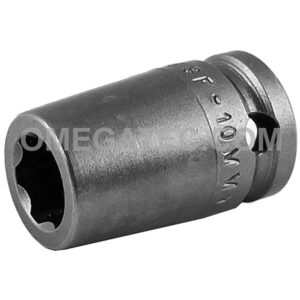 SF-10MM13 Apex 10mm 6-Point Surface Drive Metric Standard Impact Socket, 3/8'' Square Drive