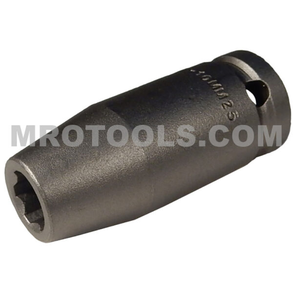 SF-10MM25 Apex 10mm 6-Point Surface Drive Metric Long Impact Socket, 1/2'' Square Drive