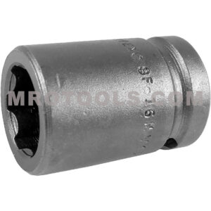 SF-16MM15 Apex 16mm 6-Point Surface Drive Metric Standard Impact Socket, 1/2'' Square Drive