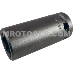 SF-16MM25 Apex 16mm 6-Point Surface Drive Metric Long Impact Socket, 1/2'' Square Drive