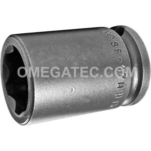SF-17MM13 Apex 17mm 6-Point Surface Drive Metric Standard Impact Socket, 3/8'' Square Drive