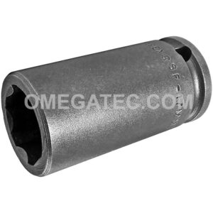 SF-17MM23 Apex 17mm 6-Point Surface Drive Metric Long Impact Socket, 3/8'' Square Drive