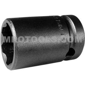 SF-17MM45 Apex 17mm 6-Point Surface Drive Thin Wall Metric Standard Impact Socket, 1/2'' Square Drive
