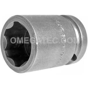 SF-19MM15 Apex 19mm 6-Point Surface Drive Metric Standard Impact Socket, 1/2'' Square Drive