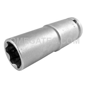 SF-19MM55 Apex 19mm 6-Point Surface Drive Thin Wall Metric Extra Long Impact Socket, 1/2'' Square Drive