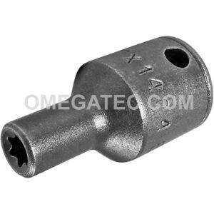 TX-1404 Apex E-4 Thin Wall Torx Impact Socket, For External Screws, 1/4'' Square Drive