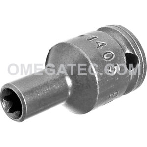 TX-1405 Apex E-5 Thin Wall Torx Impact Socket, For External Screws, 1/4'' Square Drive