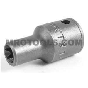 TX-1406 Apex E-6 Thin Wall Torx Impact Socket, For External Screws, 1/4'' Square Drive