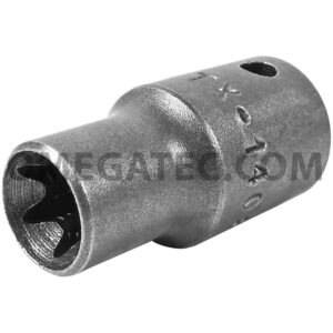 TX-1408 Apex E-8 Thin Wall Torx Impact Socket, For External Screws, 1/4'' Square Drive